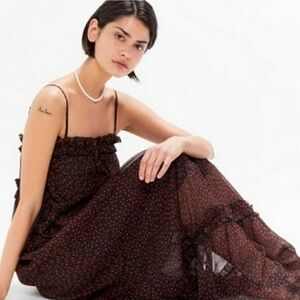 Urban Outfitters Ditsy Print Maxi Dress